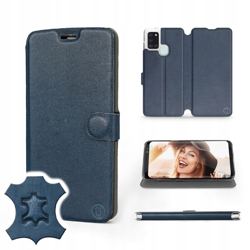 

Etui Mobiwear do Samsung Galaxy A21s - Blue Leath
