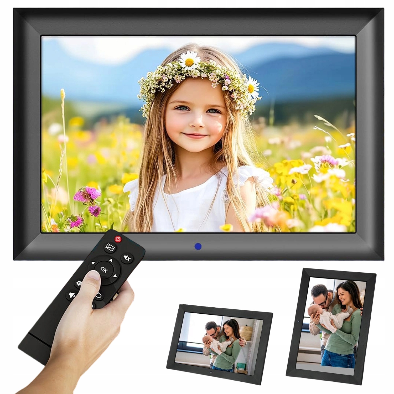 Digitální Rámeček 10" Ips Hd Bez Wifi Plug & Play S Dálkovým Ovládáním Jako Dárek