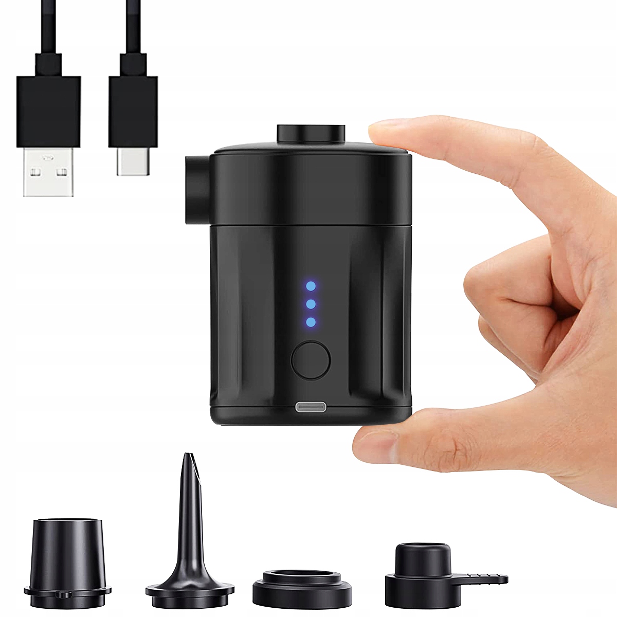 ELEKTRYCZNA POMPKA MINI PRÓŻNIOWA USB DO WORKÓW I MATERACY WIELOFUNKCYJNY