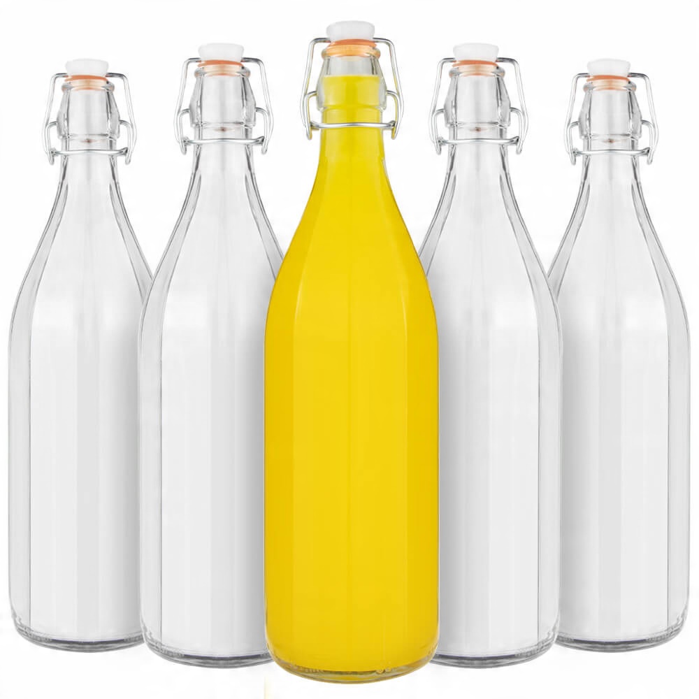 

6X Butelka Costolata 1L z Korkiem Mechanicznym