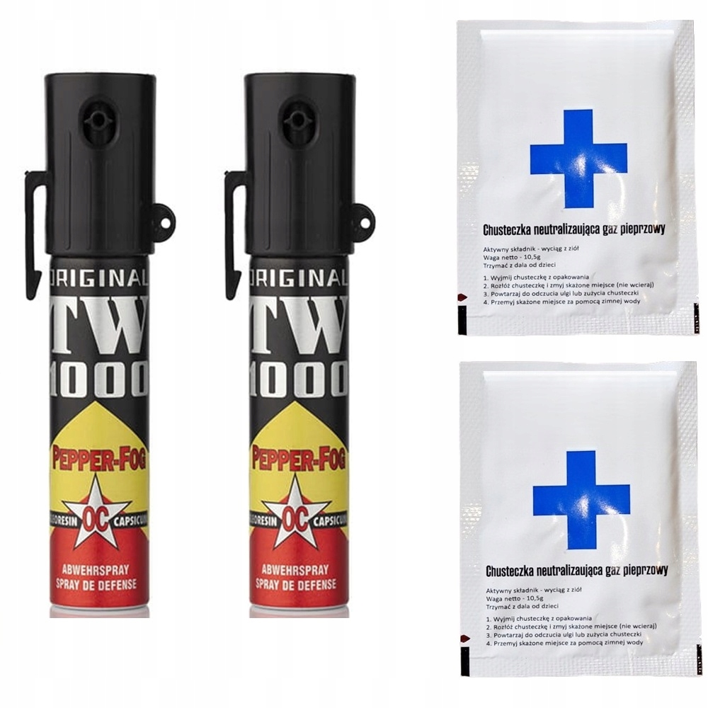 Gaz Pieprzowy TW_1000 Lady 20ML G-053 2 Sztuki Chusteczki 2 Sztuki