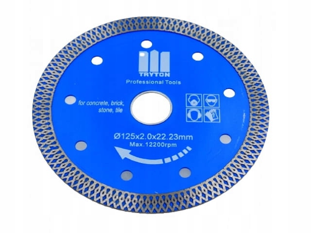 TARCZA DIAMENTOWA DO CIĘCIA GRESU PŁYTEK 125MM PRO