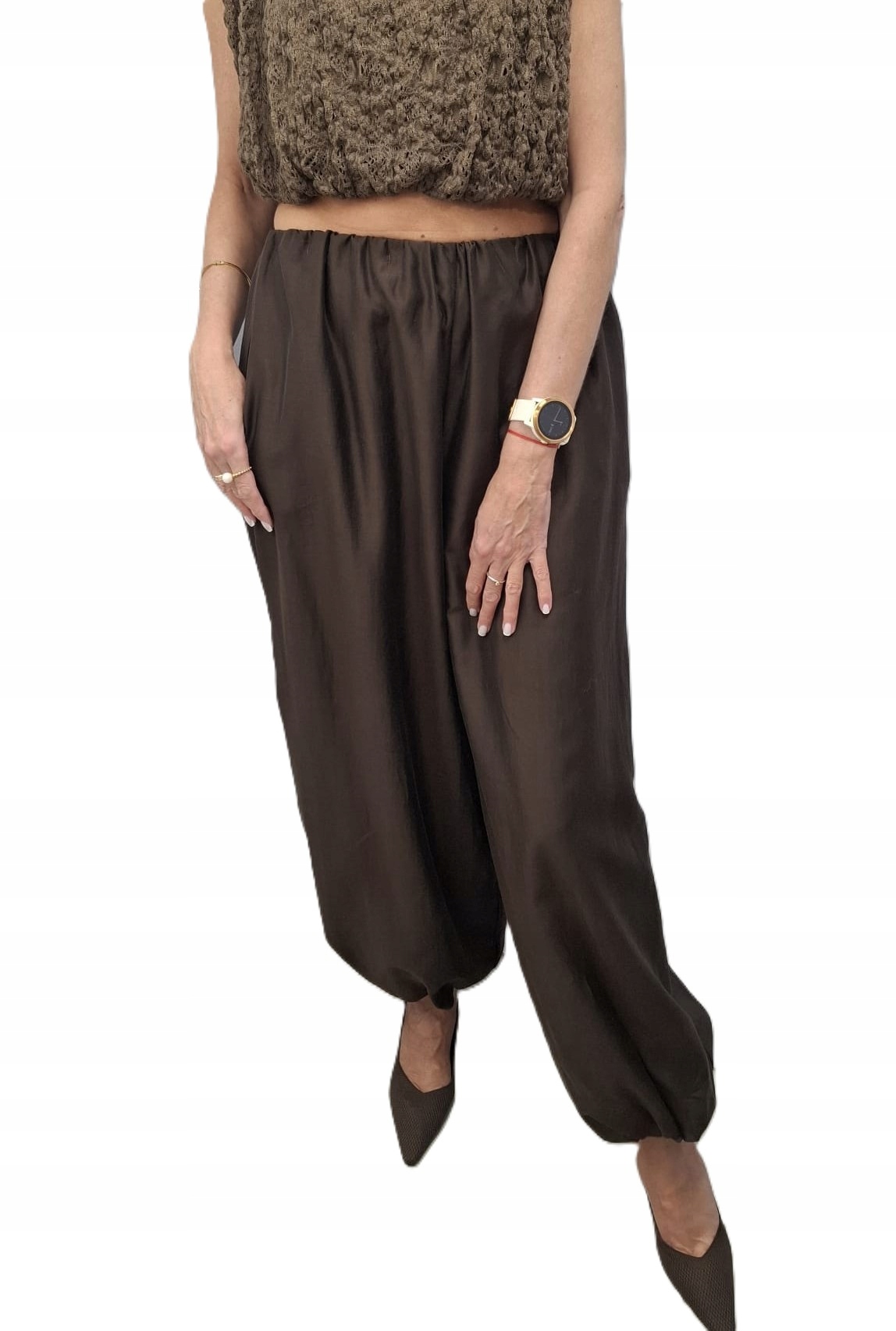 Cocomore Kalhoty Aladinky Satén Hnědé 36/S New
