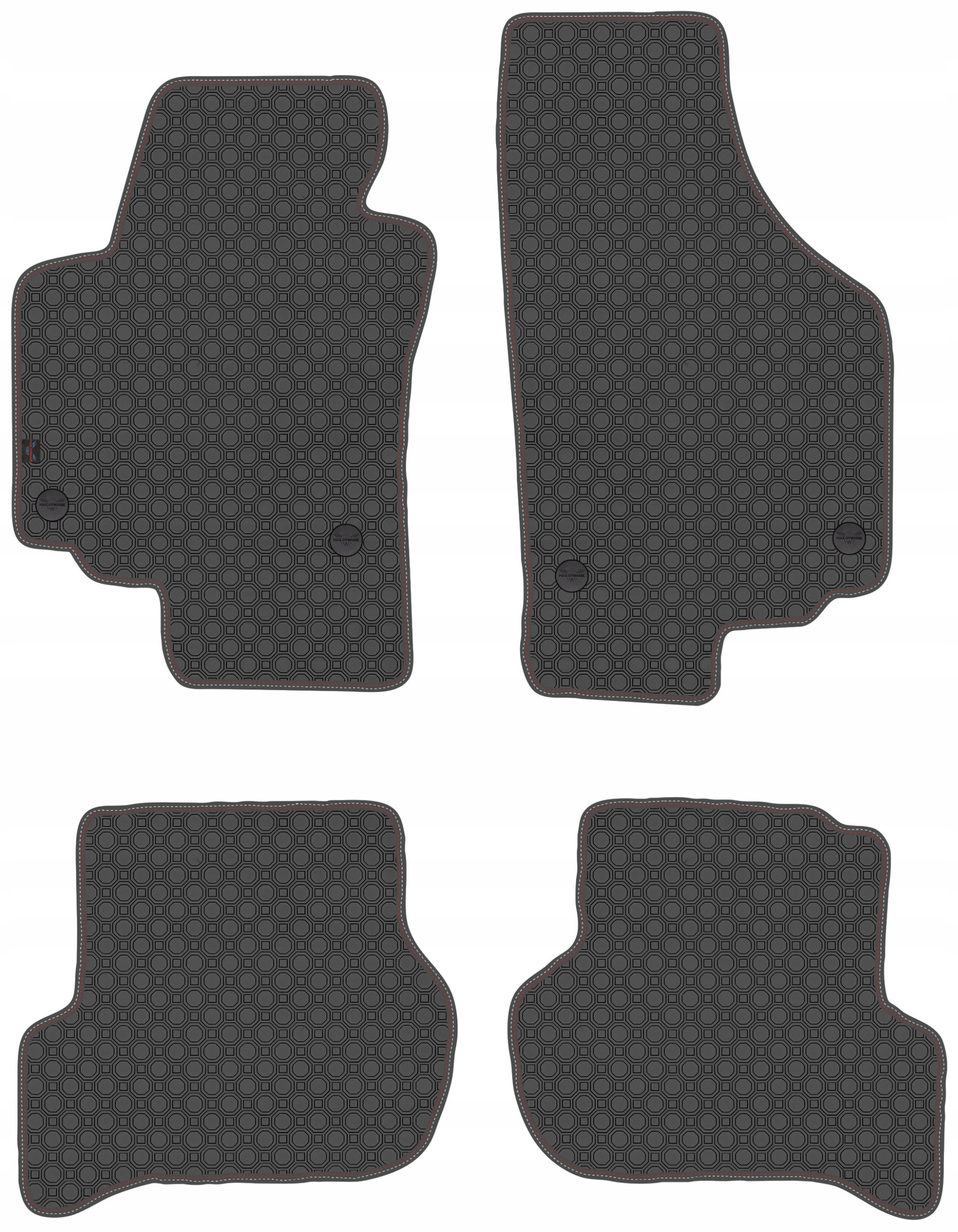 Seat Altea XL 2006-2015 Koberečky guma Černá