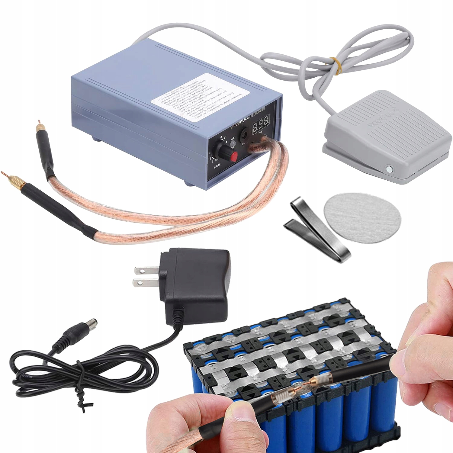 5000W Zgrzewarka Punktowa Dużej Mocy Domowy Do Baterii Ogniw 18650 Z Pedał