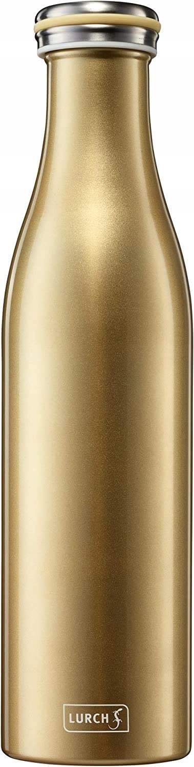 STALOWA BUTELKA TERMICZNA 0,75l Lurch złota
