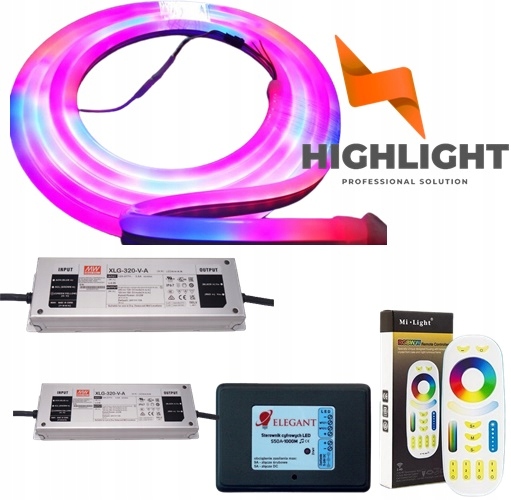 40m Magic Digital Set Neon Flex Rgb 13W/24V WS2811 animovaný