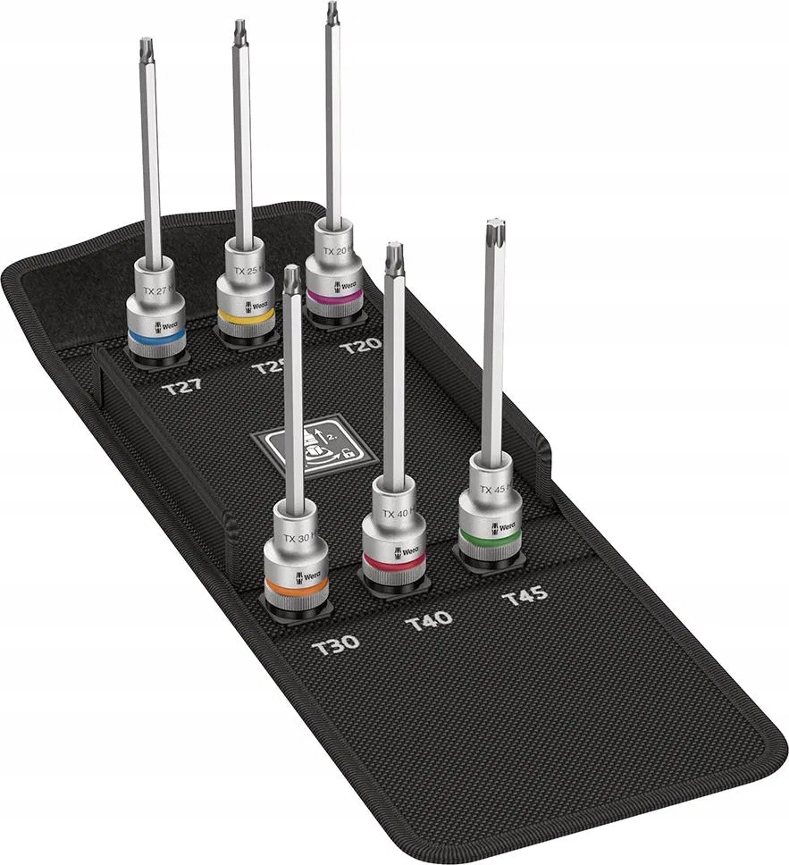 Dlhé skrutkovacie nástavce s funkciou pridržania Torx 1/2"6-dielnych