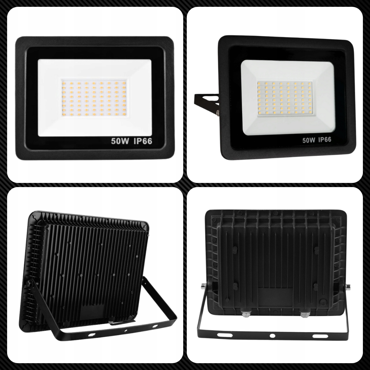 REFLEKTOR HALOGEN GARAŻOWY OGRODOWY NAŚWIETLACZ WODOODPORNY 50W 4500lm Marka inna