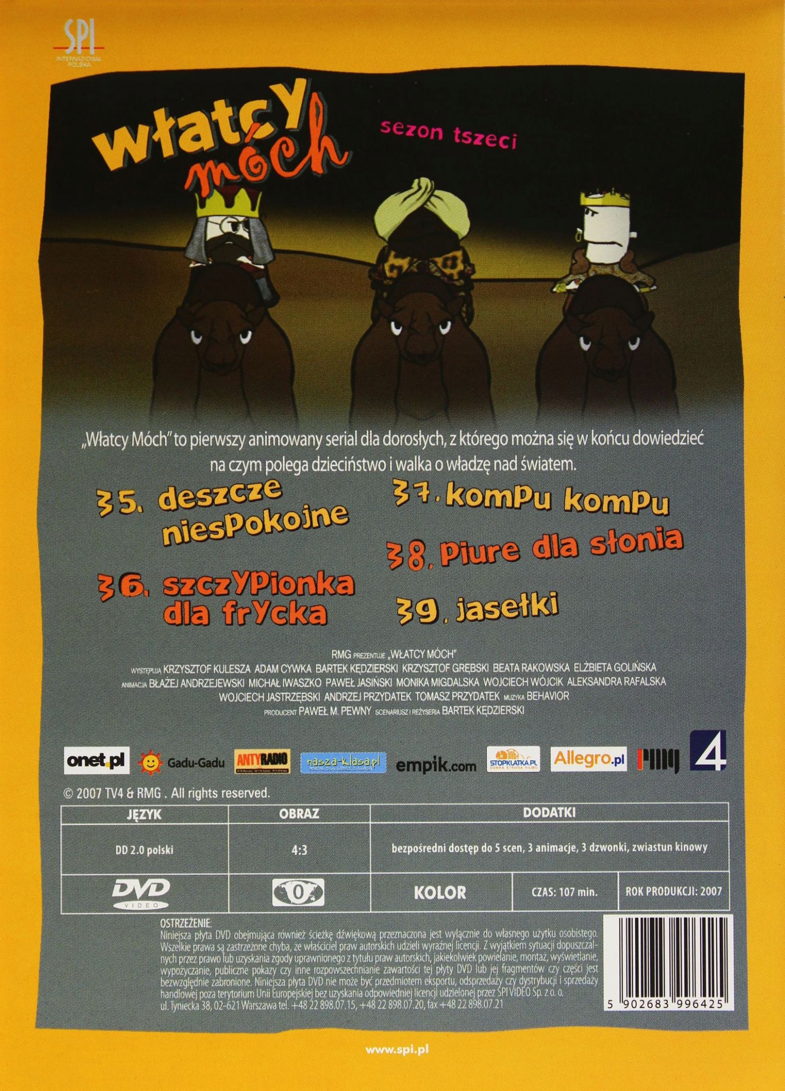 Włatcy Móch sezon 3 odcinki 35-39 płyta DVD • Cena, Opinie - Allegro