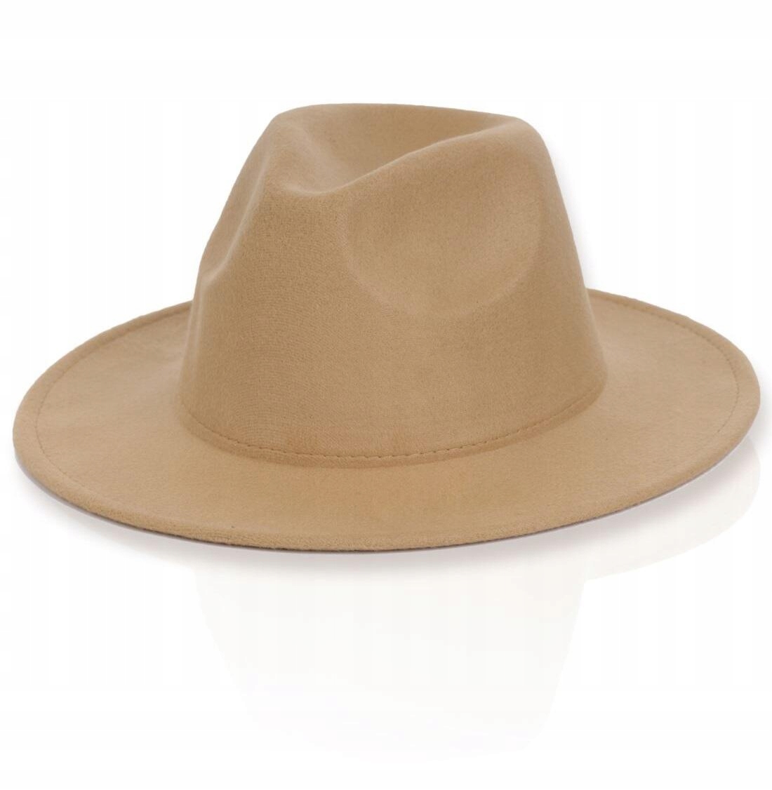 

Kapelusz Filcowy Damski Klasyczny Beżowy