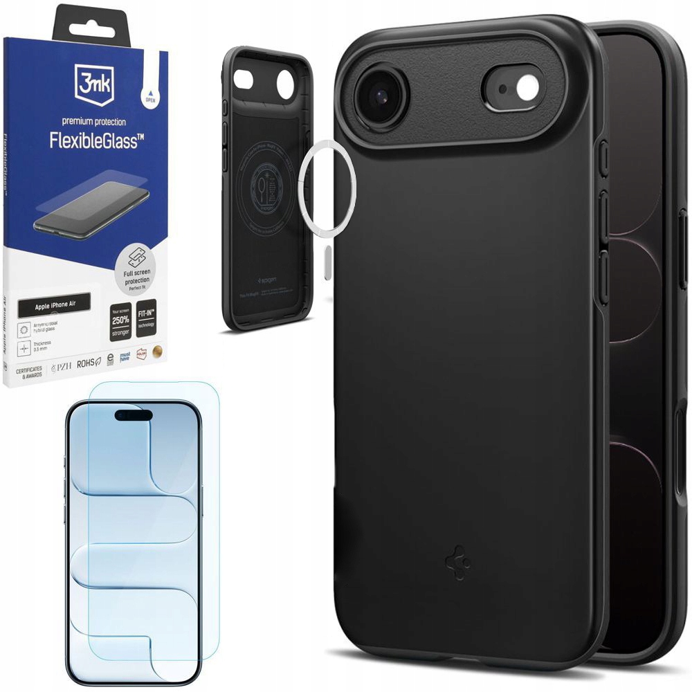 Pouzdro Spigen Thin Fit MagSafe ochranné Sklo 3mk pro Apple iPhone Air