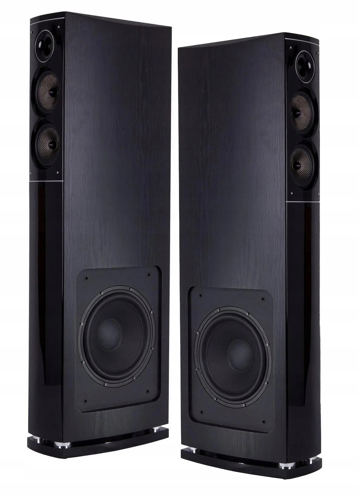 Kolumny podłogowe frontowe stereo M-Audio Hrs 85 Mkii czarne (piano black)