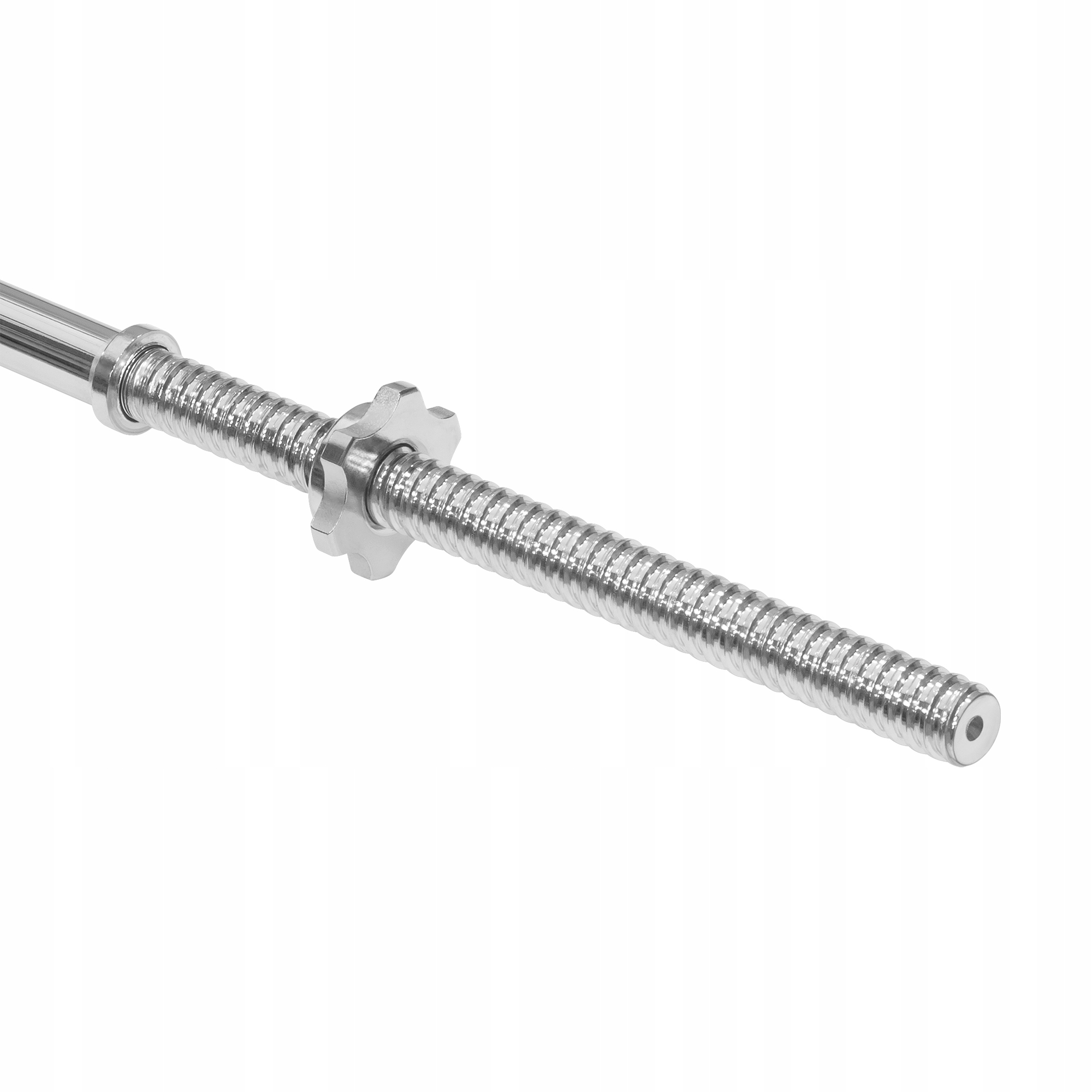 Gryf prosty stalowy chromowany gwintowany zaciski sztanga 180cm 30mm Rebel