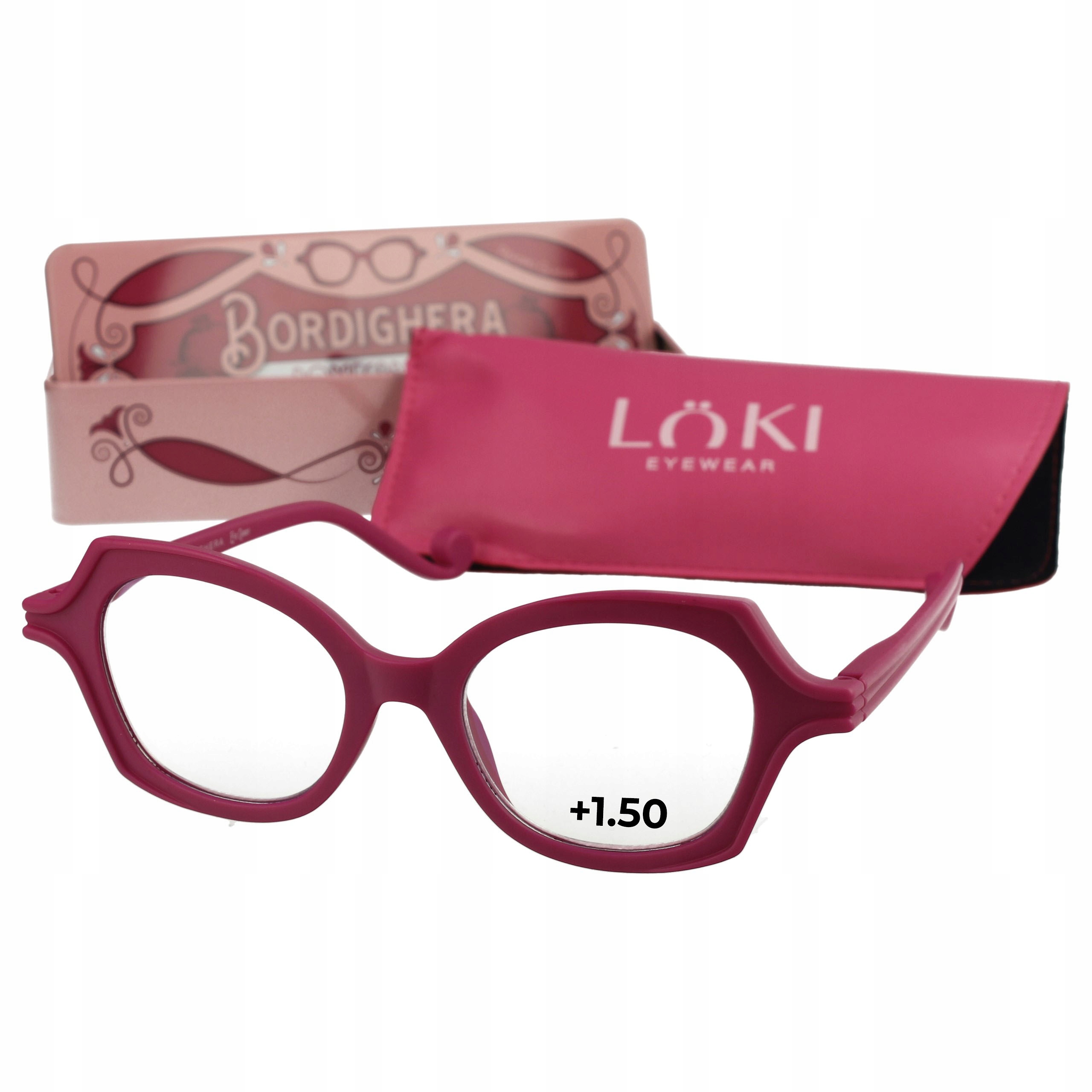 +1.5 Plusy Loki Italy Okulary do komputera Blue Block okulary do czytania