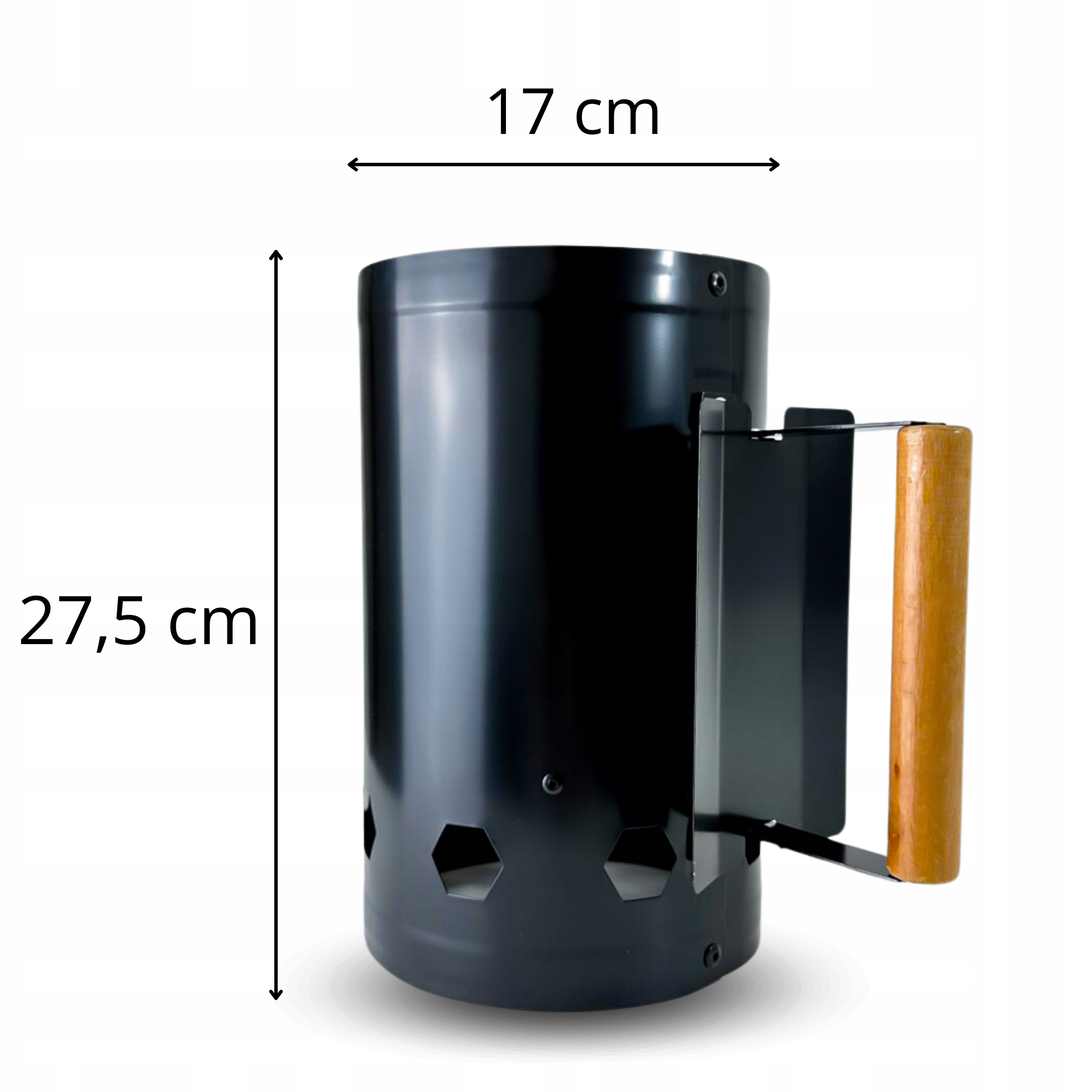 KOMIN DO ROZPALANIA GRILLA WĘGLA BRYKIETU WĘDZARNI ROZPALACZ 27x25cm Producent 4MWOOD.CO