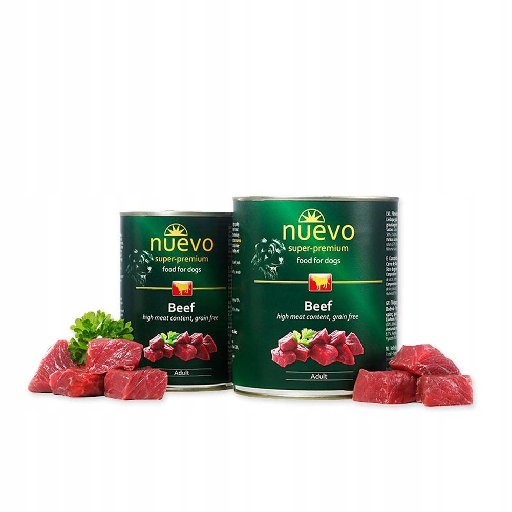 Levně Nuevo Premium konzerva Vlhké krmivo pro psy Adult Hovězí 12x800 g