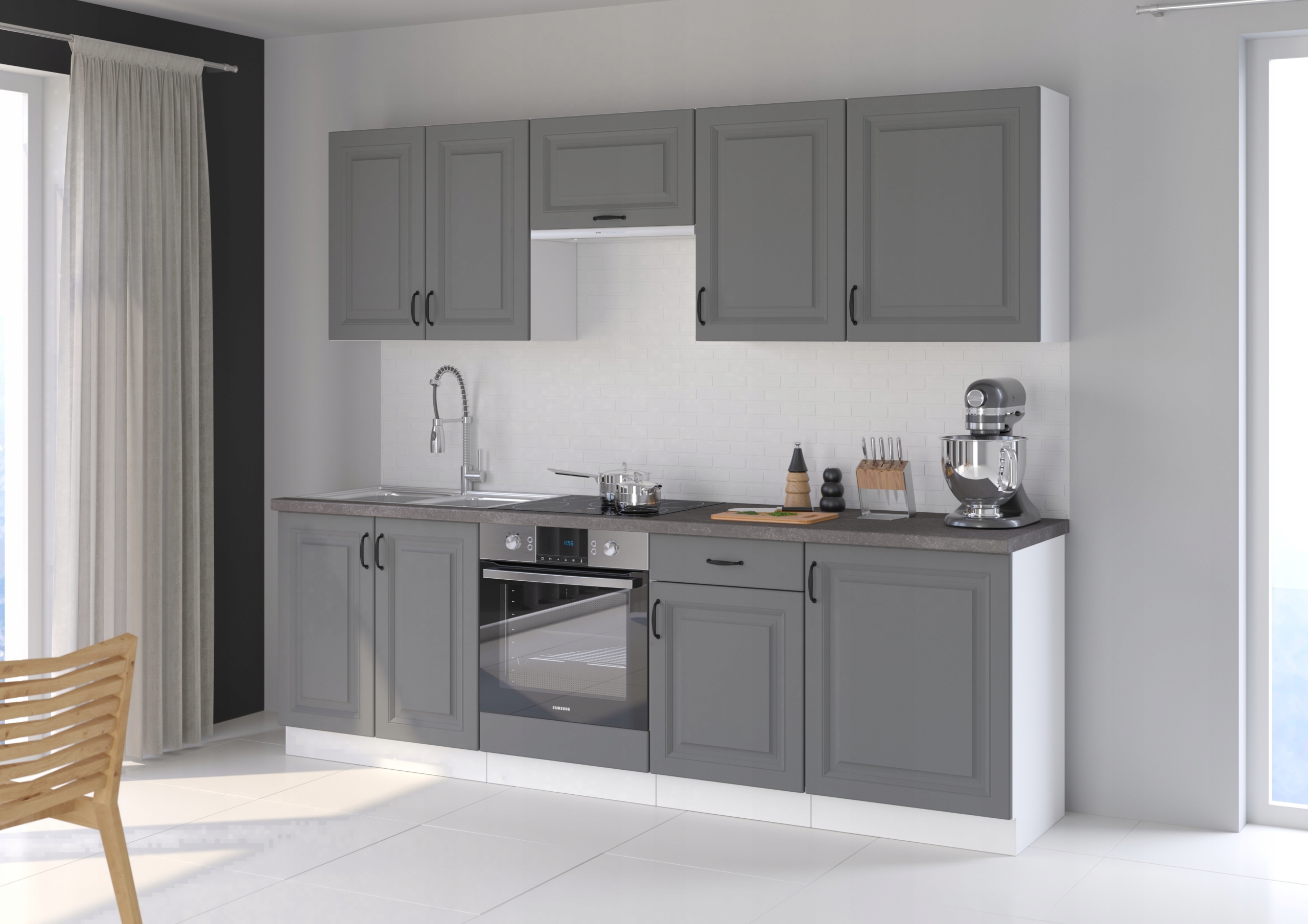 Szafka kuchenna ANIS 80 cm WISZĄCA Kolor frontów szary