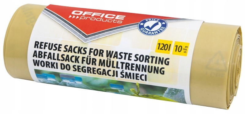

Worki na śmieci do segregacji 120l 10szt żółte