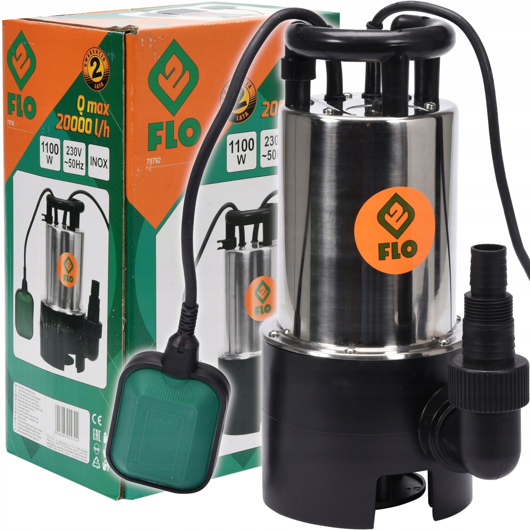 Pompa Do Wody Brudnej I Czystej Zanurzeniowa 1100W