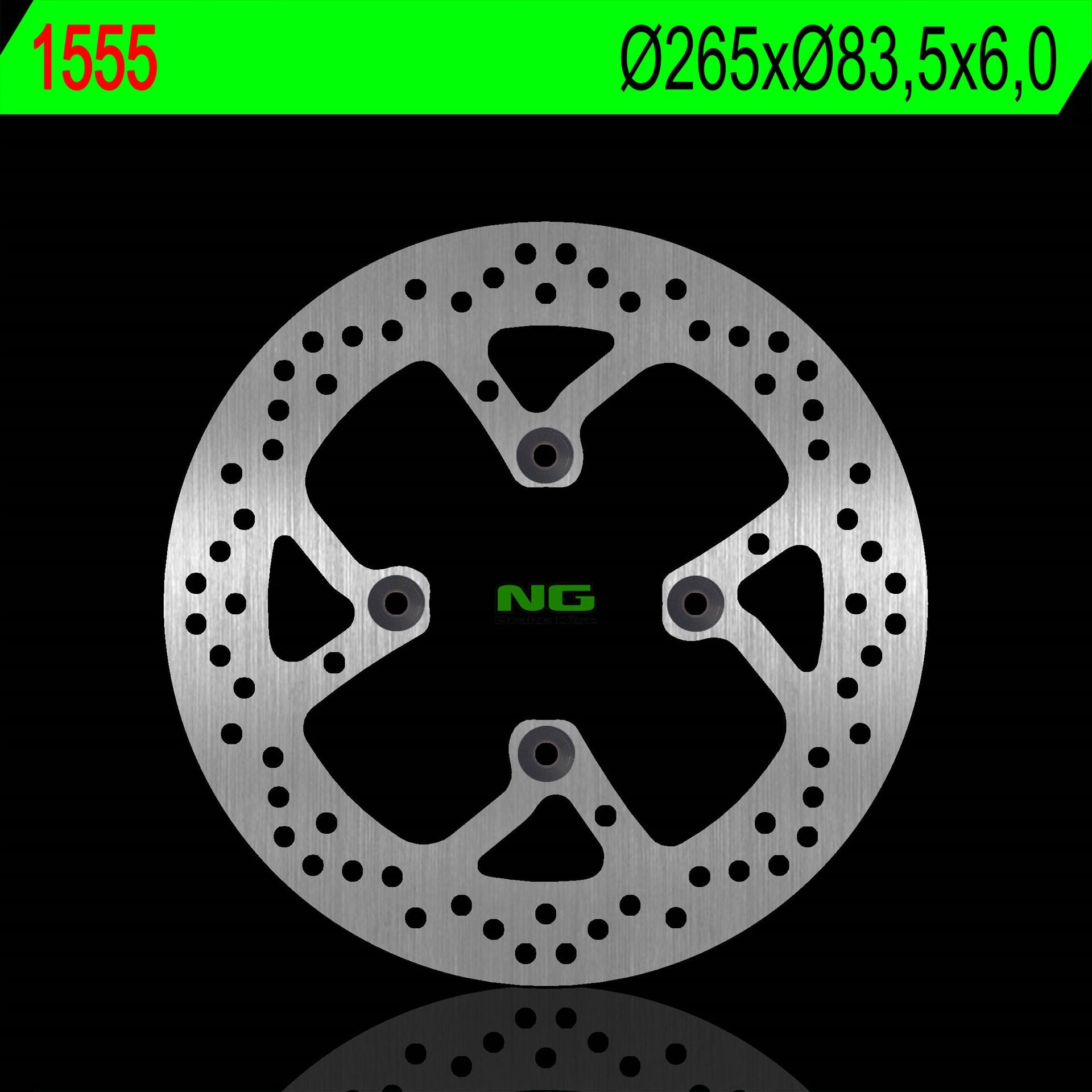 Ng Zadný Brzdový Kotúč Ducati Xdiavel 1262 15-22 (265X83,50X6,0 MM) (4X10 MM