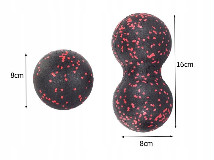 piłka do masażu wałek roller do ćwiczeń + podwójna 14301 — 10