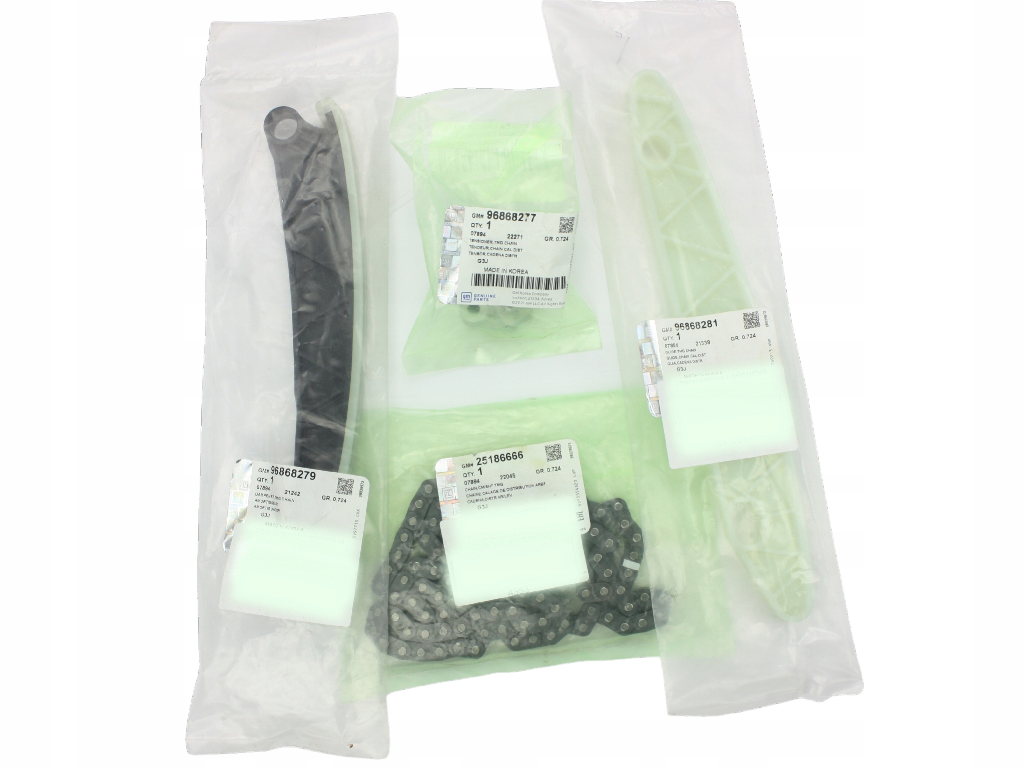 ŁAŃCUCH NAPINACZ ZESTAW ROZRZĄDU CHEVROLET CAPTIVA CRUZE ORLANDO Numer katalogowy części 25186666