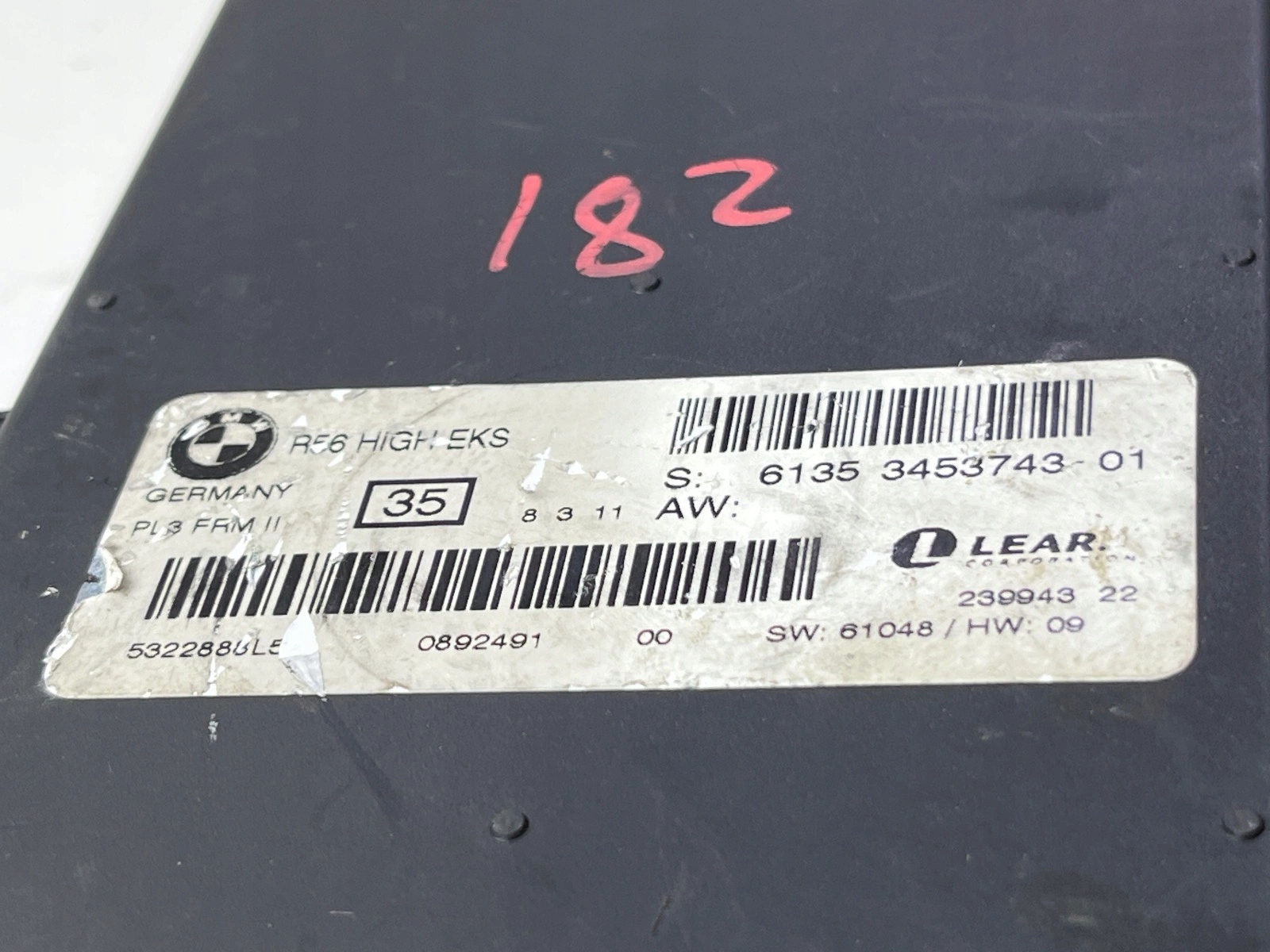 Sterownik świateł moduł FRM II Mini R55 R56 Numer katalogowy części 3453743 6135-3453743 3453743-01  R56 High EKS PL3 FRM II