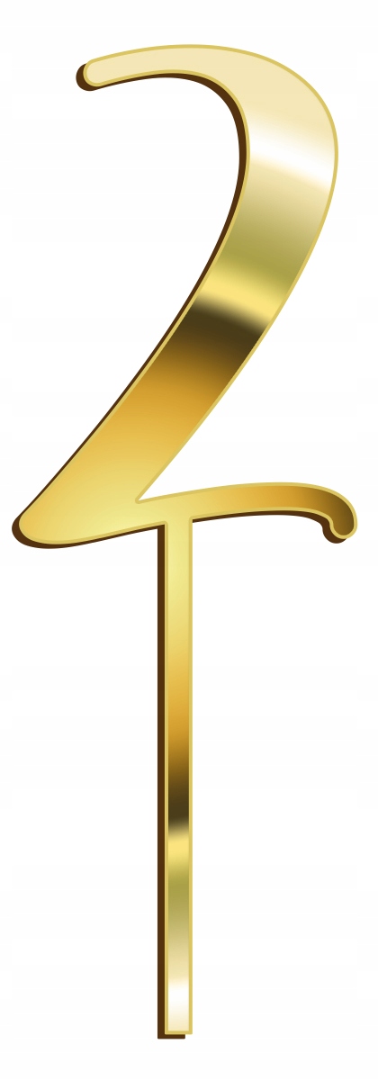 

Złote Cyfry Na Tort Plexi Lustro