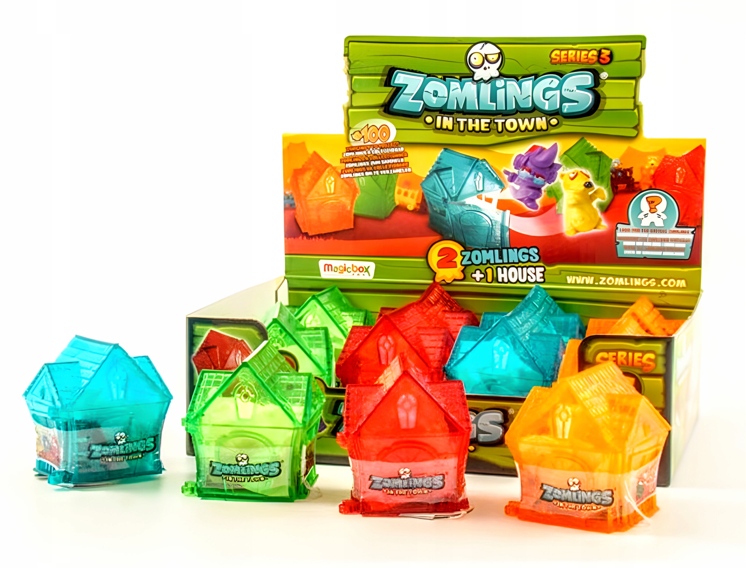 2 FIGURKI ZOMLINGS SERIA3 SASZETKA NIESPODZIANKA KRYSZTAŁOWY ZAMEK CZERWONY Marka Magicbox
