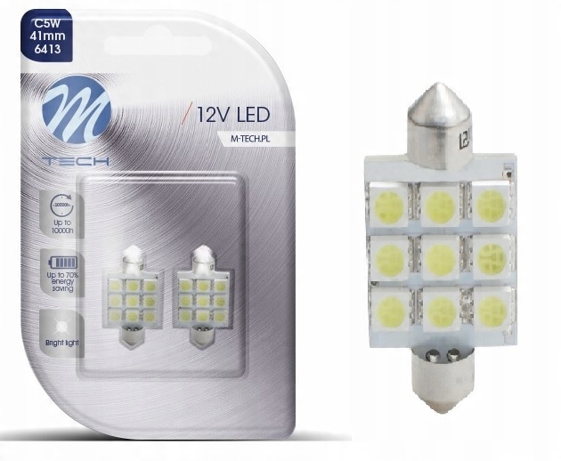 

Żarówka rurkowa 41mm 9x Smd 5050 Bardzo mocna