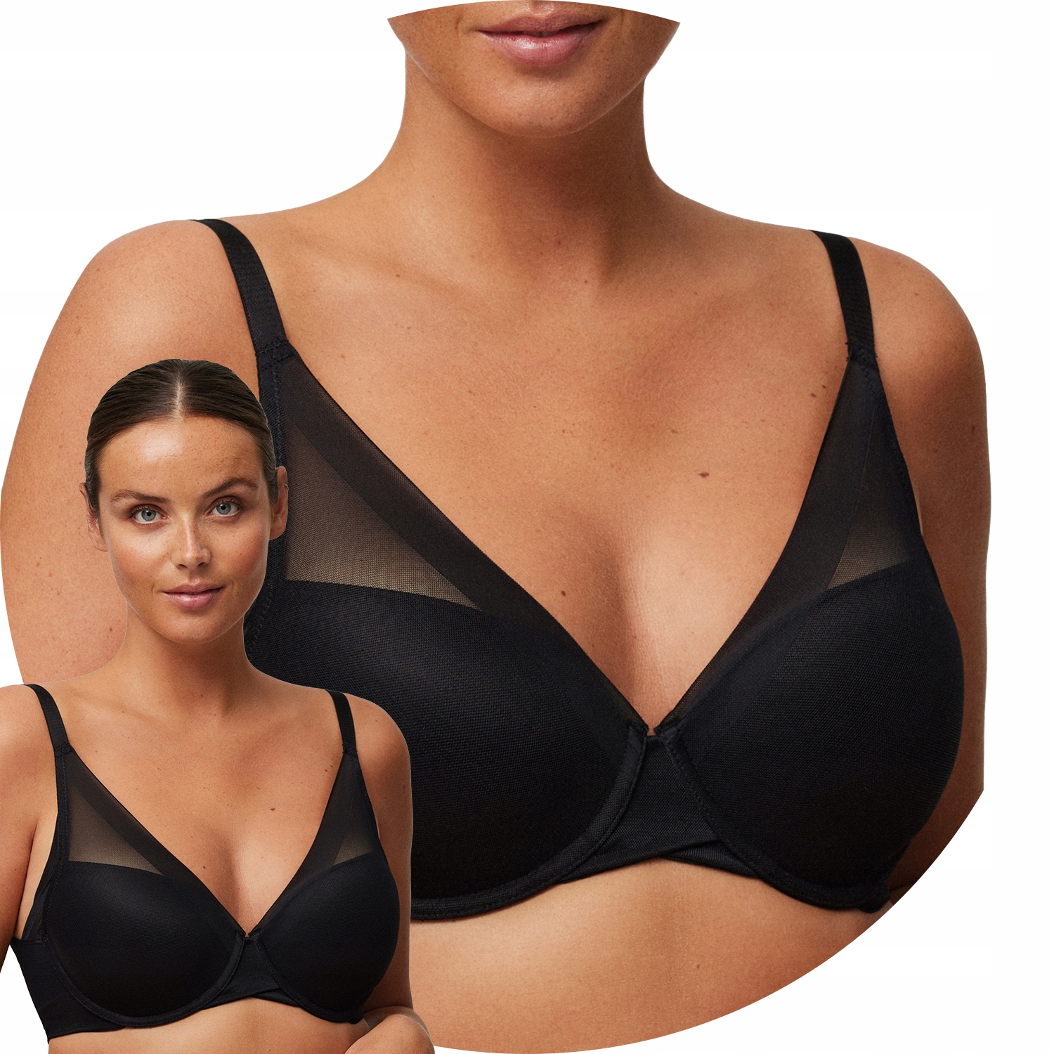 Ysabel Mora 10050 černá 80C Vyztužená podprsenka