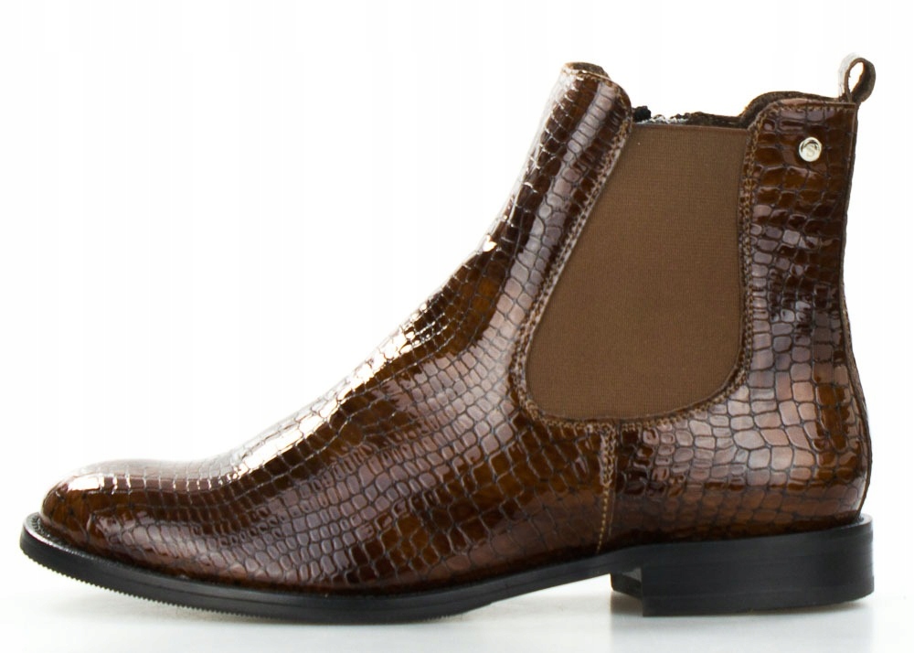 Dámské Tečkované Lakované Hadí Boty 37