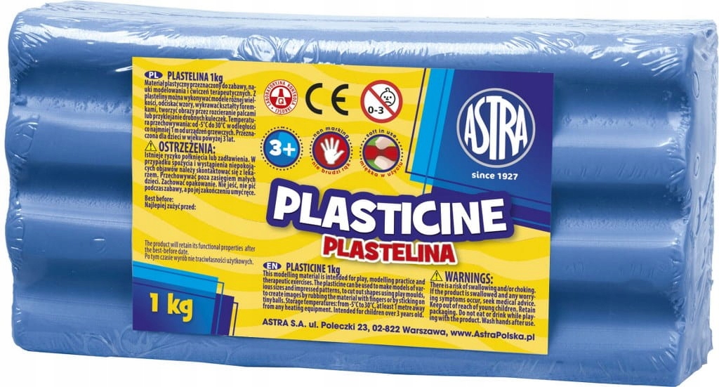 

Plastelina Astra 1 kg Luzem Niebieska