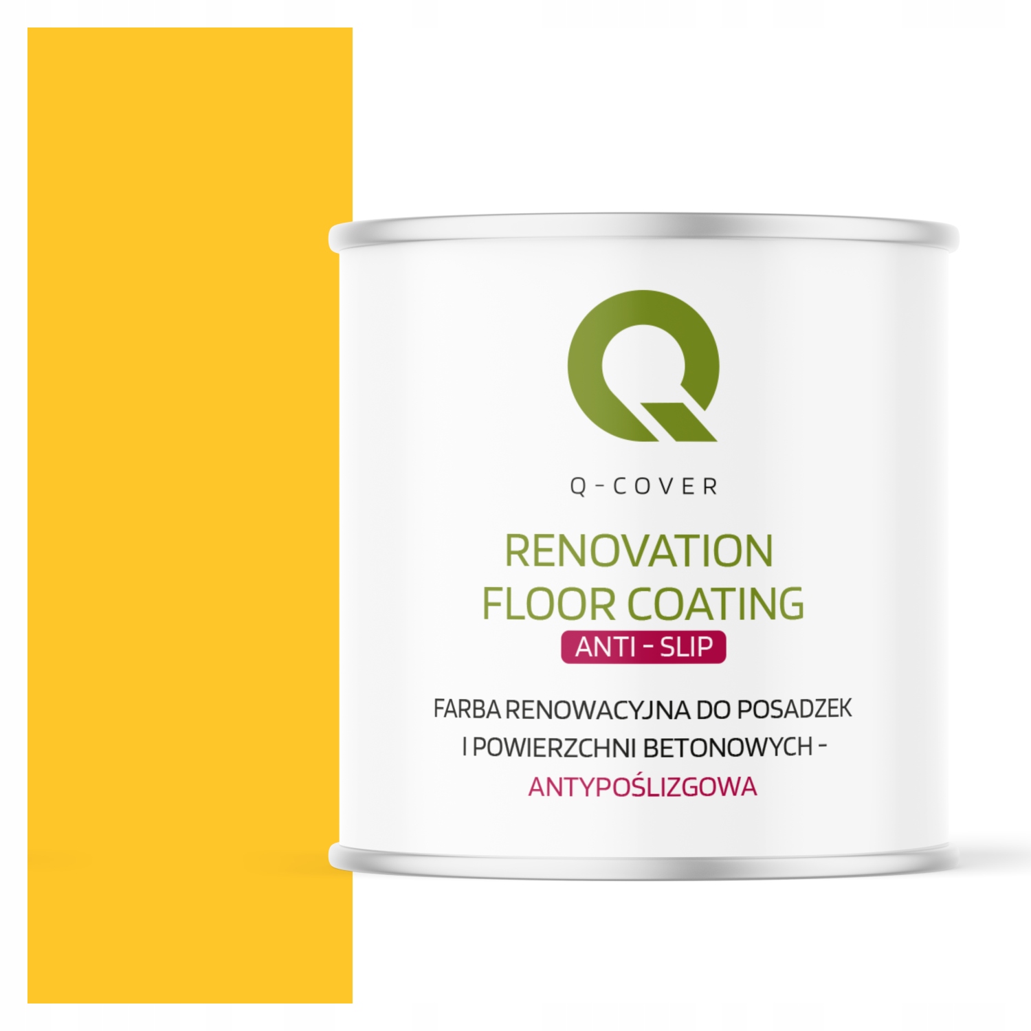 Protišmyková Farba Na Renováciu Betónu 2,5 L Žltá Výstražná RAL1023 Uv