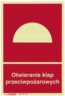 Otwieranie klap przeciwpożarowych F110 100x150