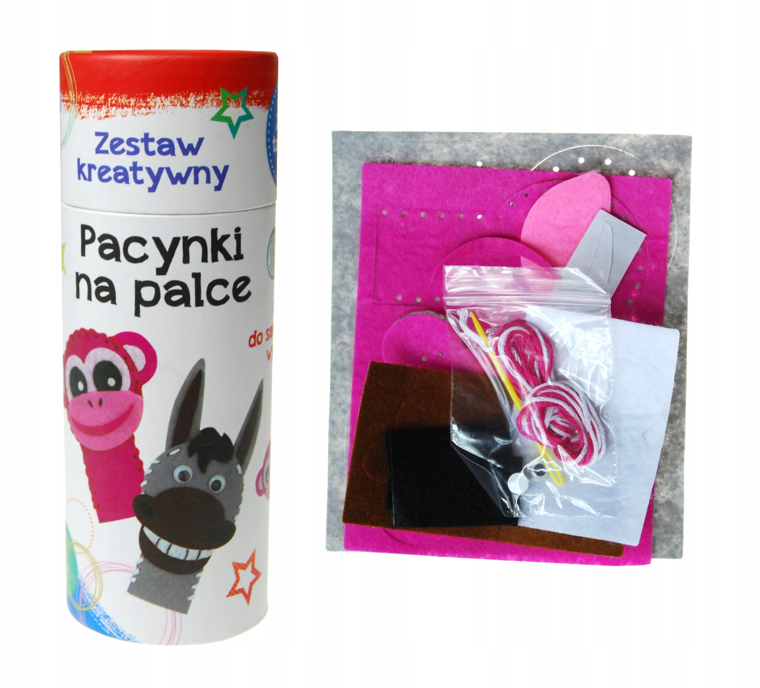 

Zestaw kreatywny Pacynki na palce Majewski