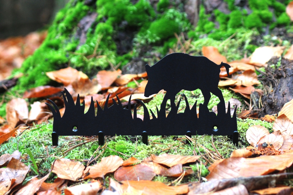 wieszak na klucze- Dzik