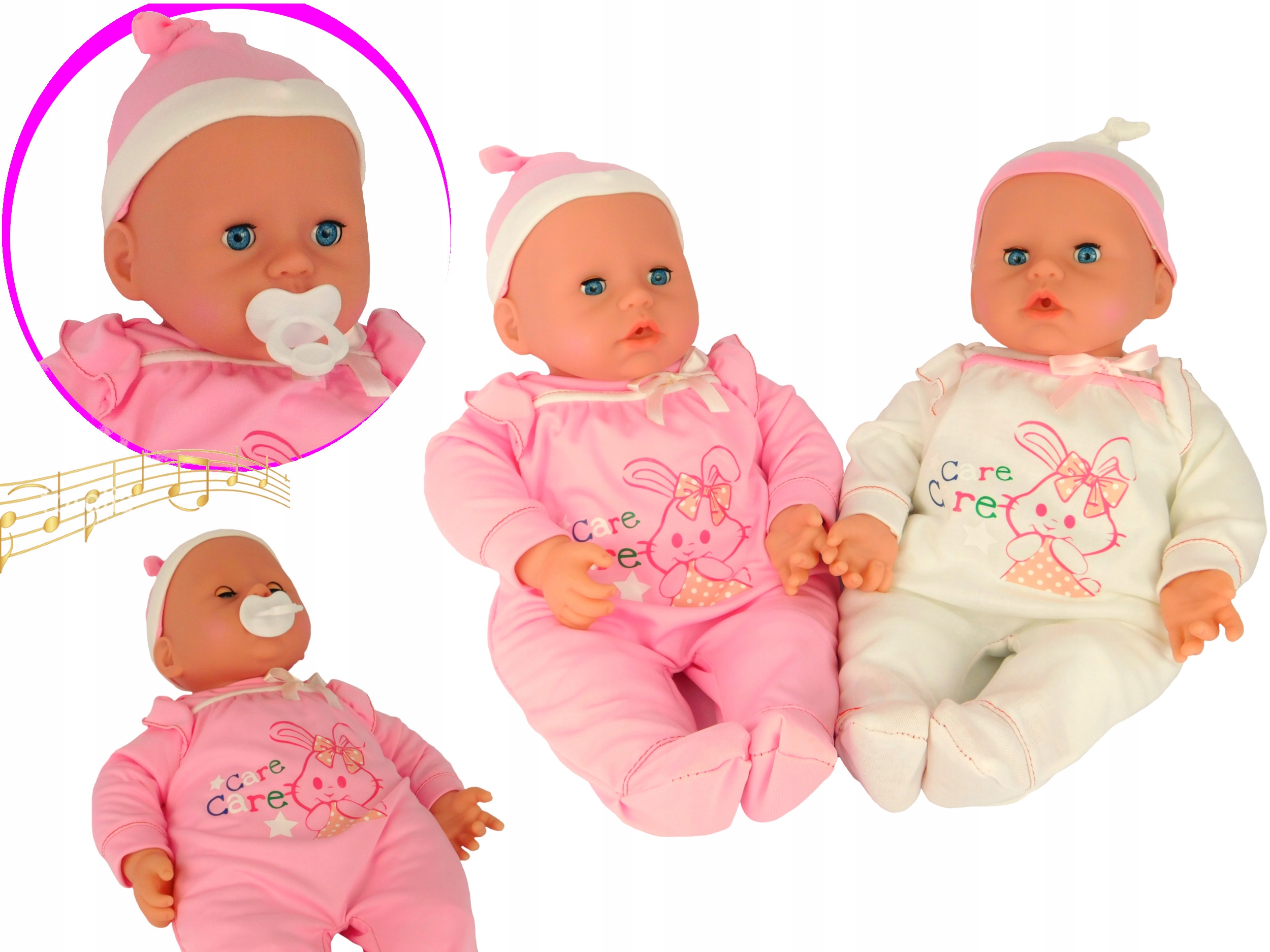 LALKA JAK ŻYWA 45CM BOBAS BABY MÓWI ŚPIEWA SMOCZEK