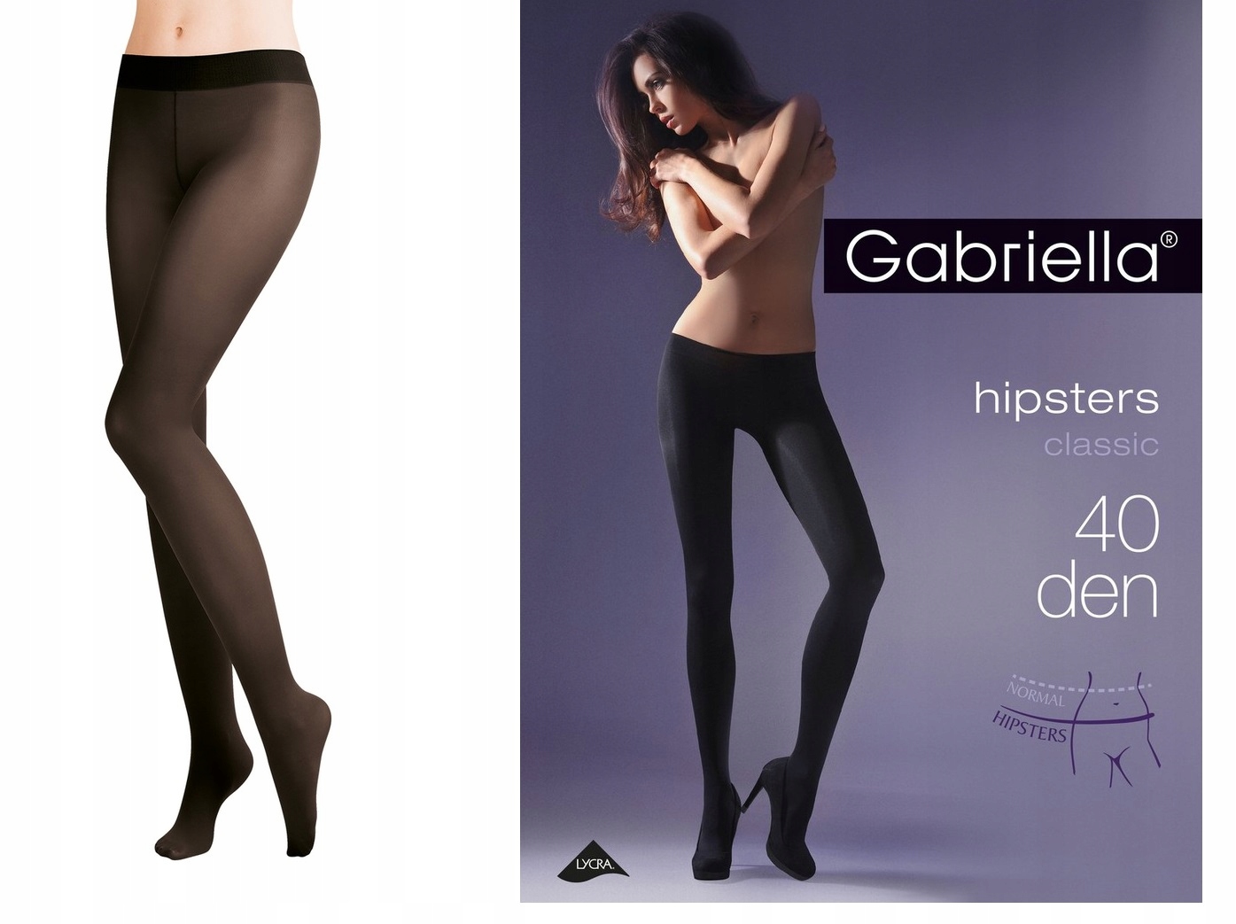 

Gabriella rajstopy Hipsters 40 den Nero 2