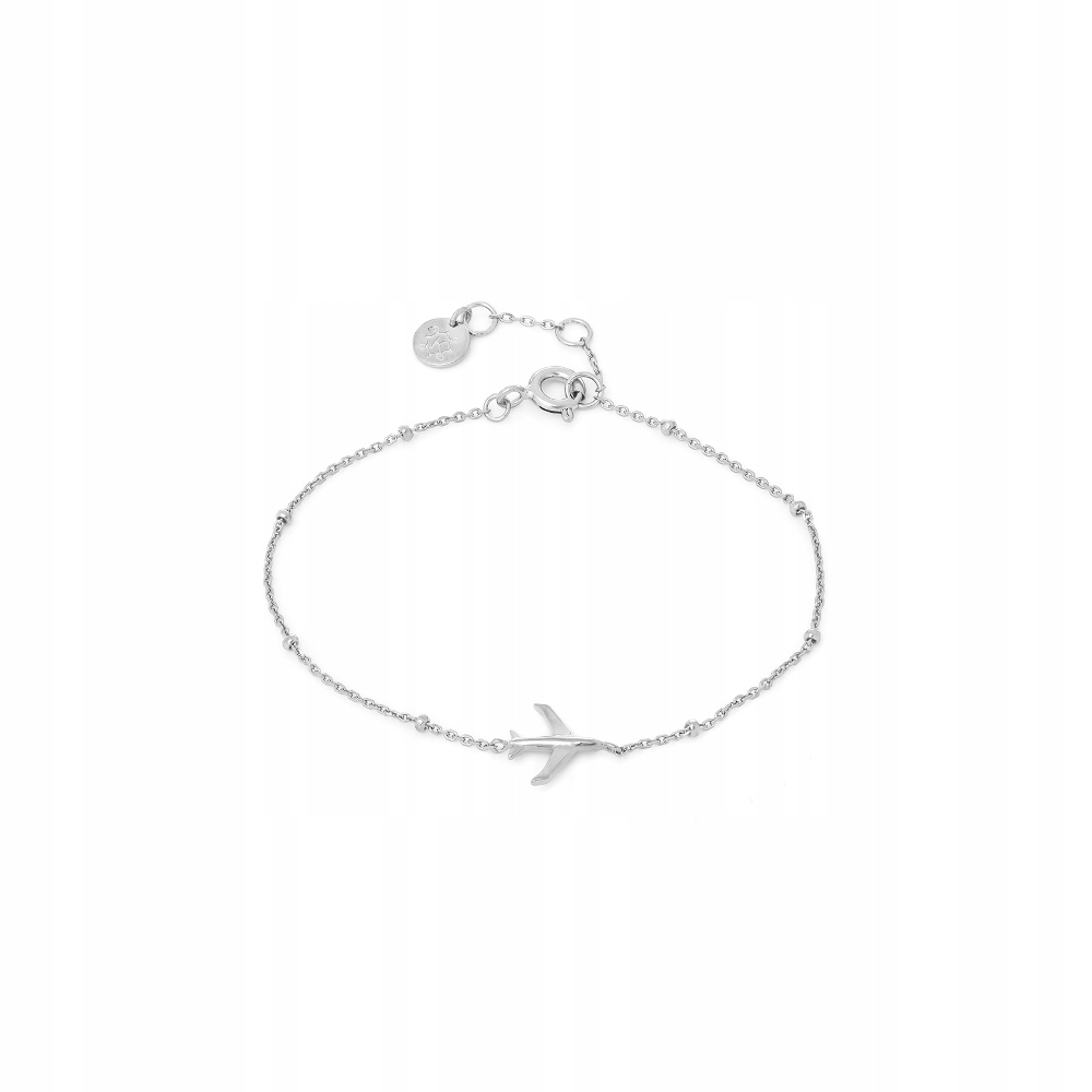 Bransoletka srebrna Ania Kruk samolot srebro 925
