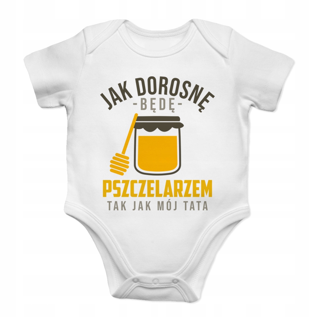 

Jak dorosnę będę pszczelarzem - body dziecięce