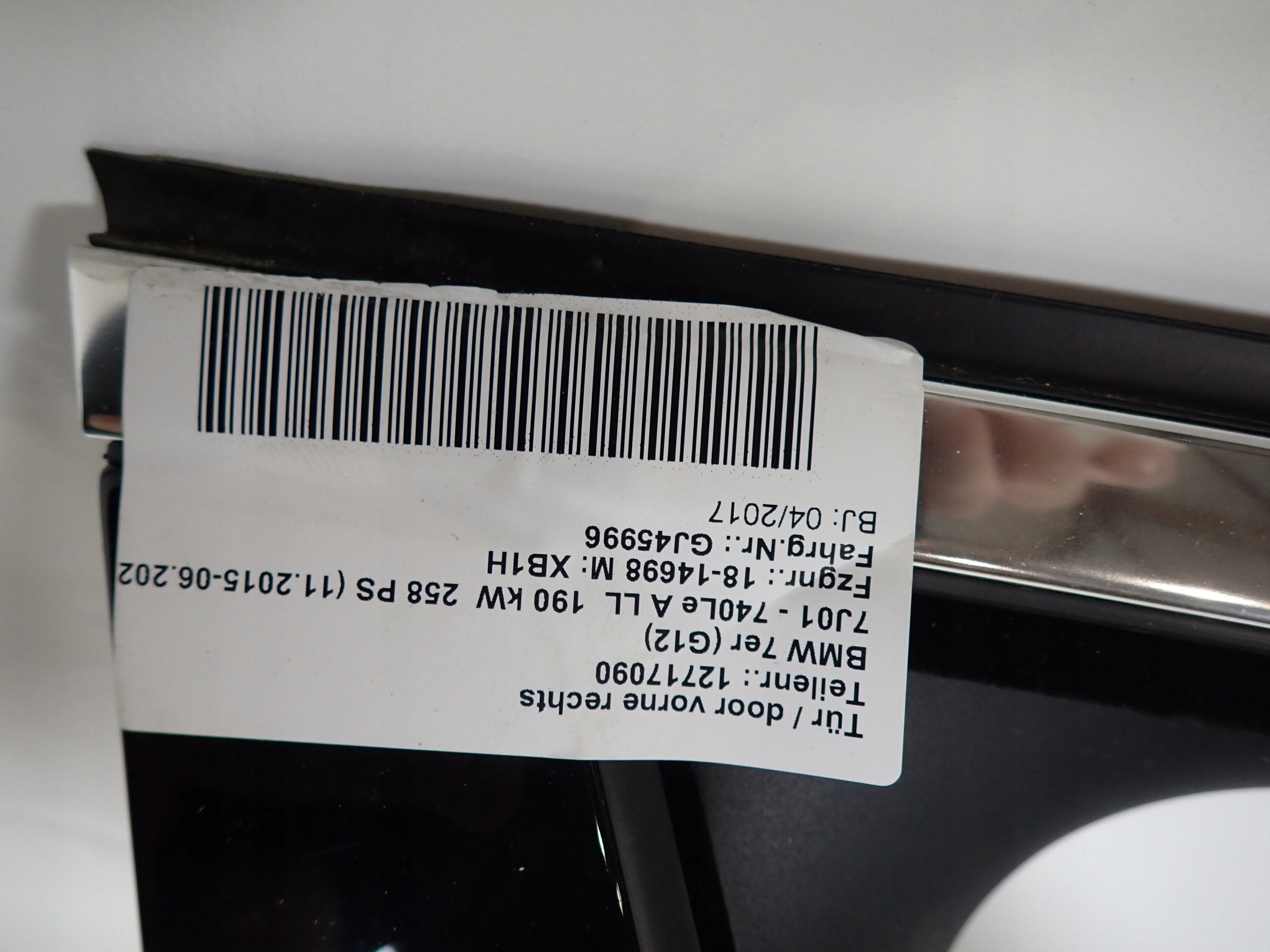 BMW 7 G11 G12 15-22 door right front front