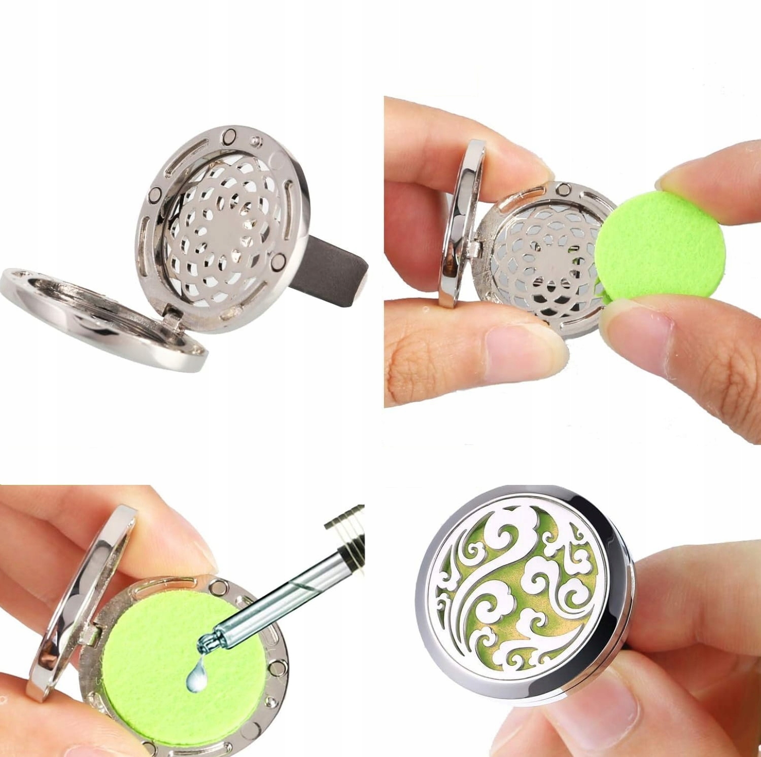 WKŁADKI ZAPASOWE DYFUZORA SAMOCHODOWEGO DO OLEJKÓW ZAPACHOWYCH ORNGE2 10SZT Producent inny