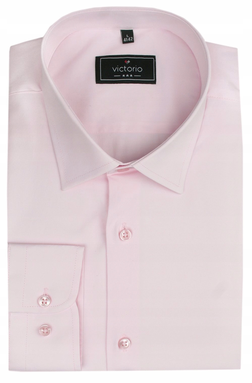 Návštěvnická košile s jednoduchým střihem Victorio růžová 42/176-182