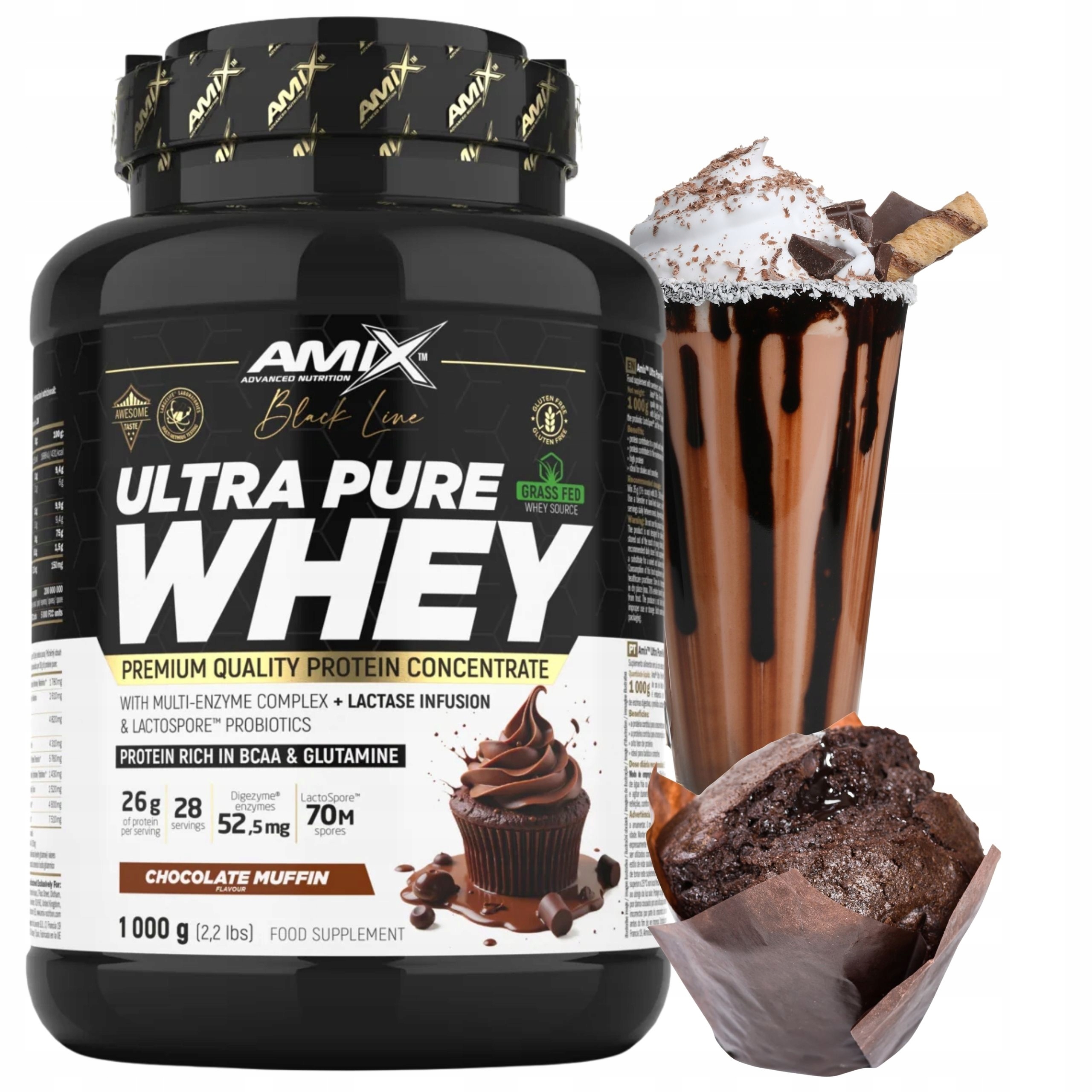 Syrovátkový Koncentrát Wpc Pure Whey Digezyme 1000 g Čokoládový