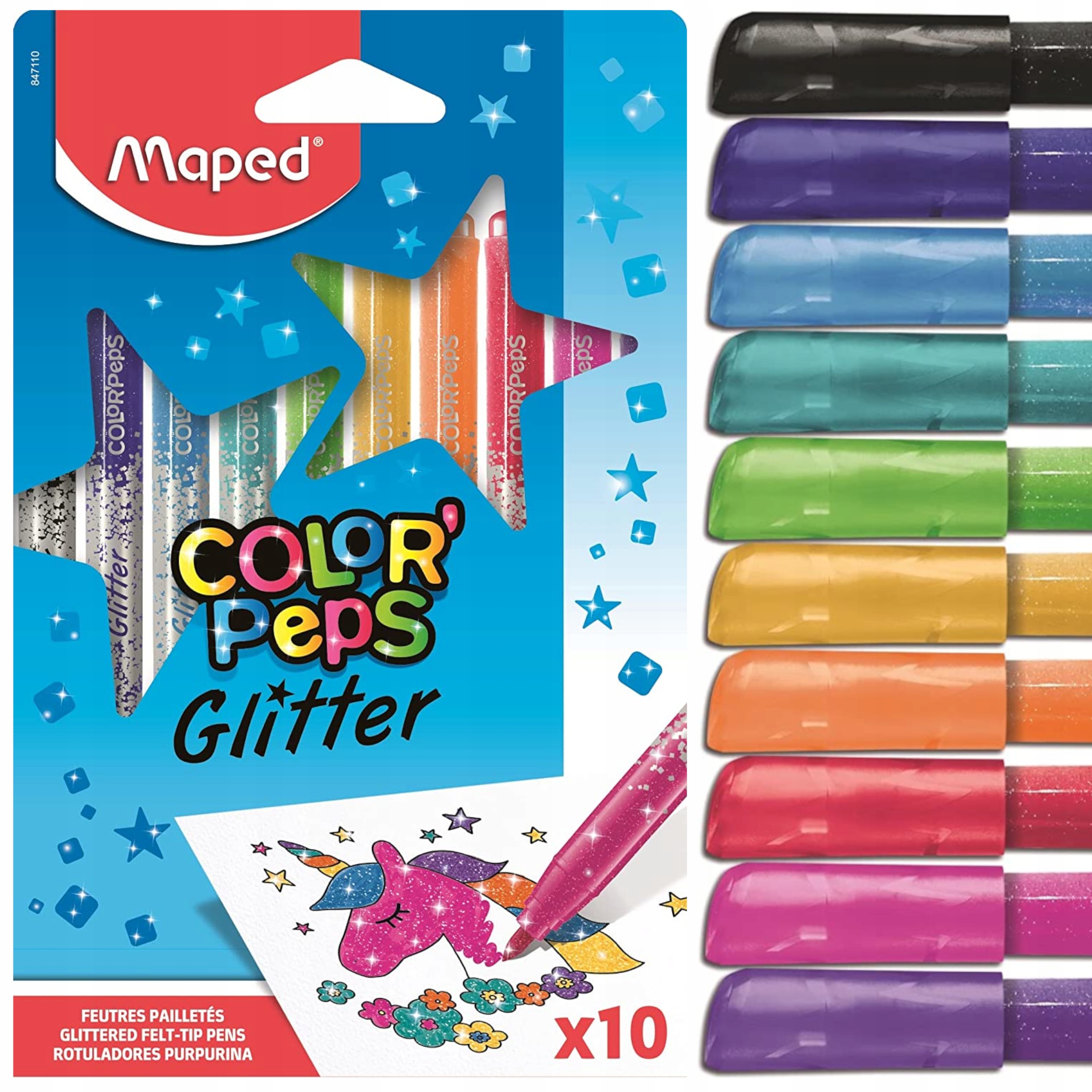 

Flamastry brokatowe dla dzieci Glitter
