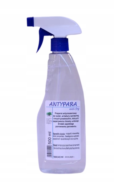 

Płyn do szyb i luster z funkcją Antypary 500 ml