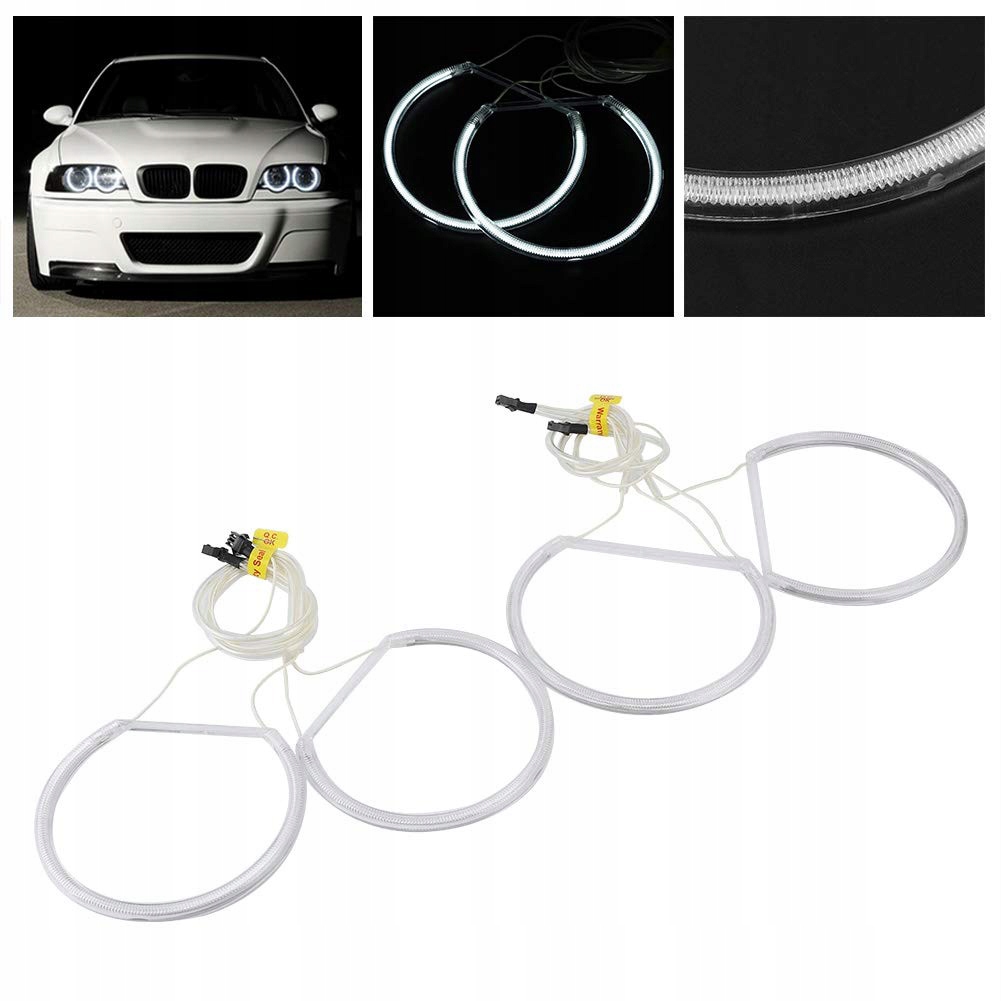 Ccfl kroužky Bmw Angel Eyes Bmw E46 Andělské oči 2x 131 mm 146 mm bílé