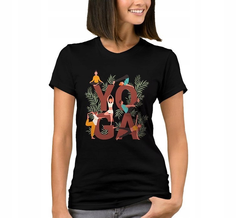 

Bluzka Damska z Nadrukiem Yoga Joga Prezent Xs